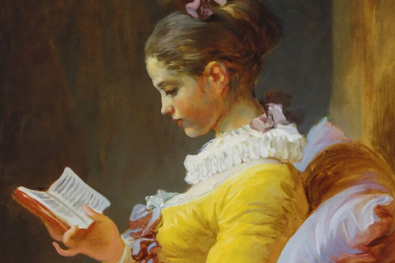 Filologia d'autore. Jean Honoré Fragonard, Giovane ragazza che legge, 1776