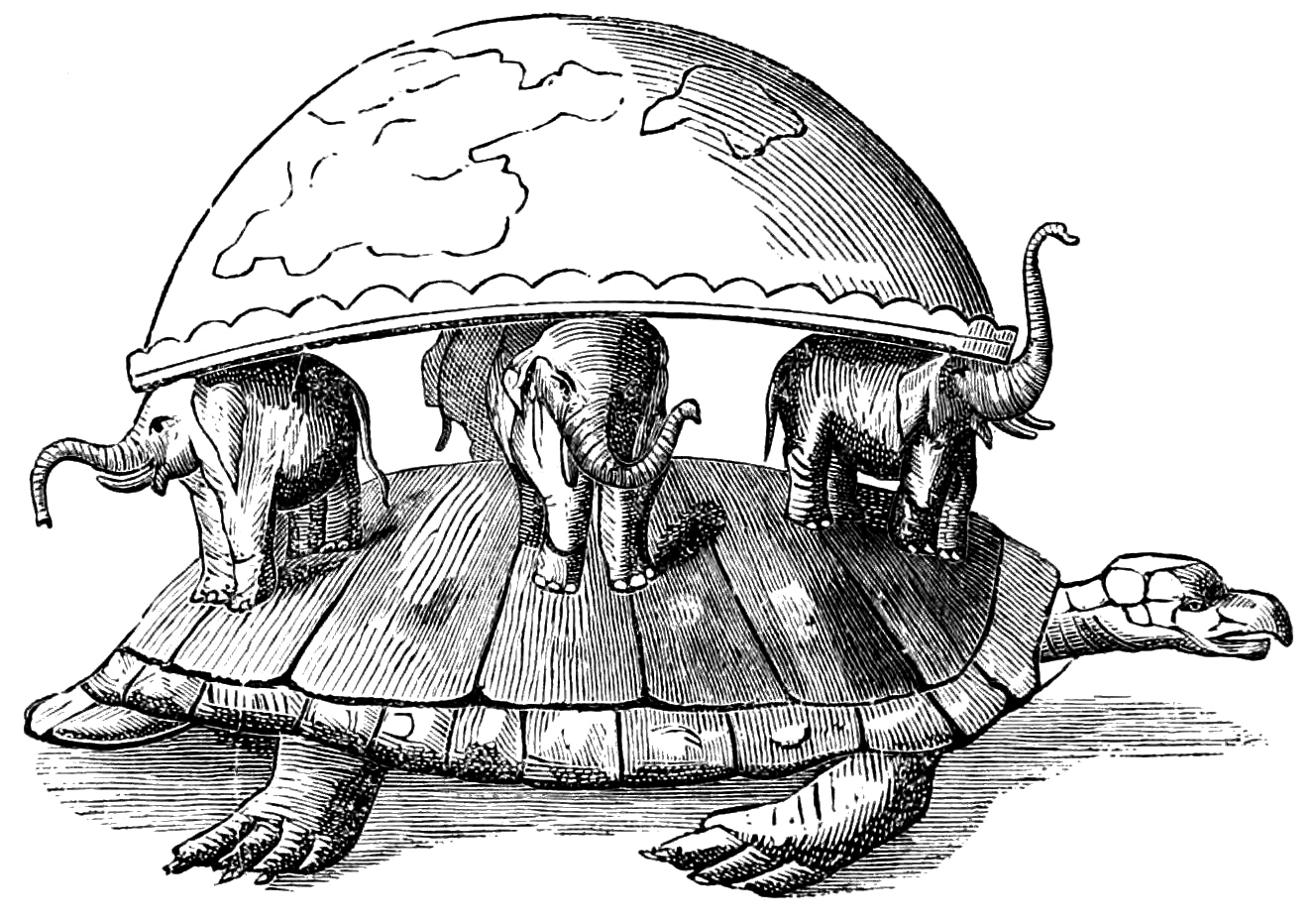 Il mito cosmologico indiano dell'elefante e la tartaruga