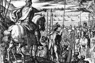 Le truppe di Alessandro implorano di tornare a casa dall' India incisione di Antonio Tempesta ( 1609 ) [anna lav].jpg