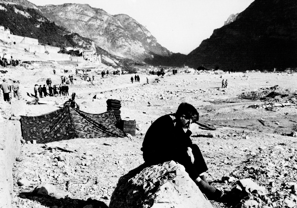 Longarone distrutta dal disastro del Vajont del 9 ottobre 1963