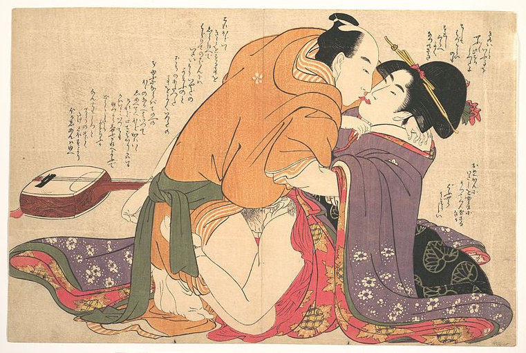 Stampa shunga di Kitagawa Utamaro (1753-1806)
