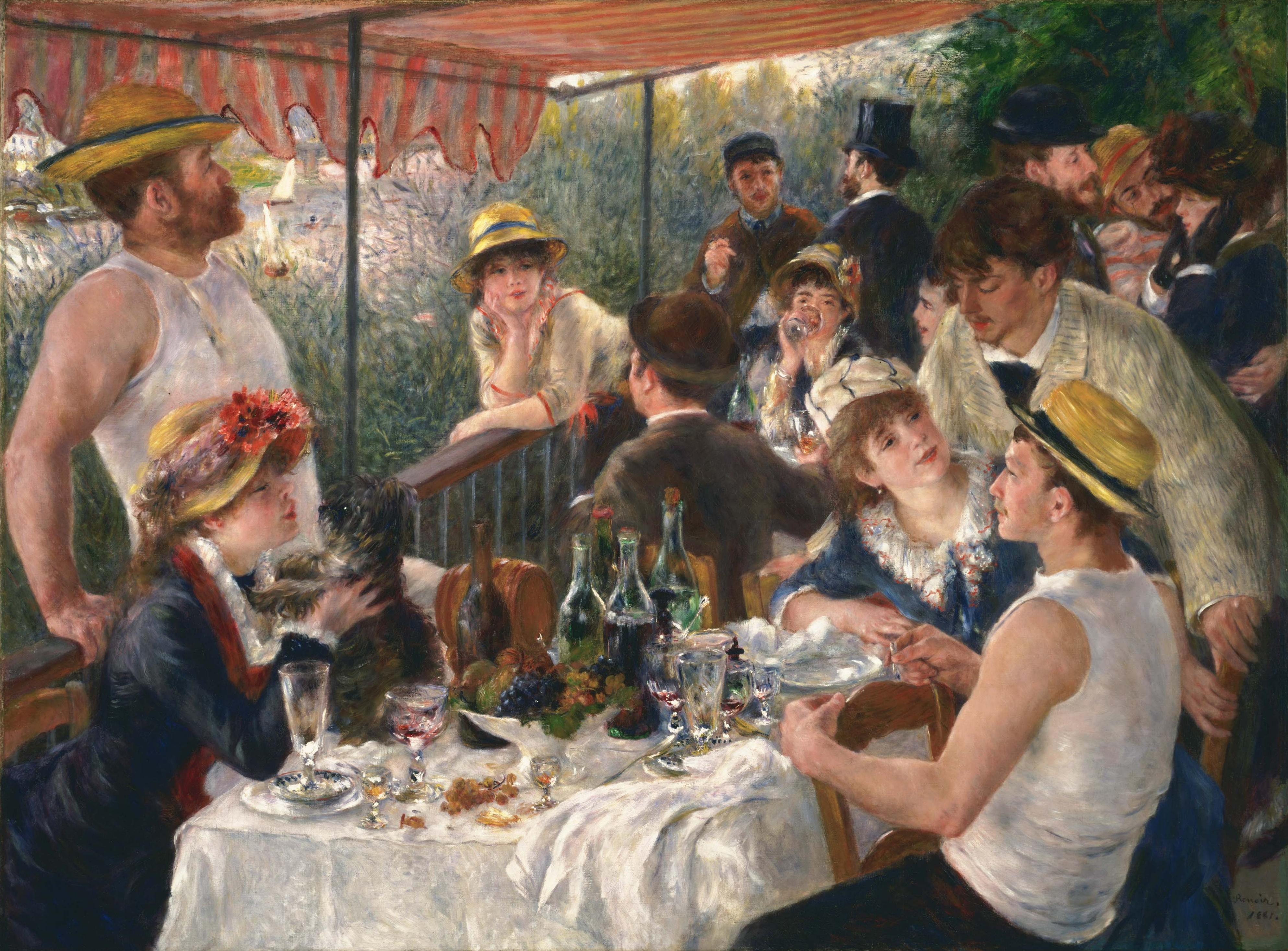 La colazione dei canottieri. Olio su tela di Pierre-Auguste Renoir, 1882, Phillips Collection, Washington