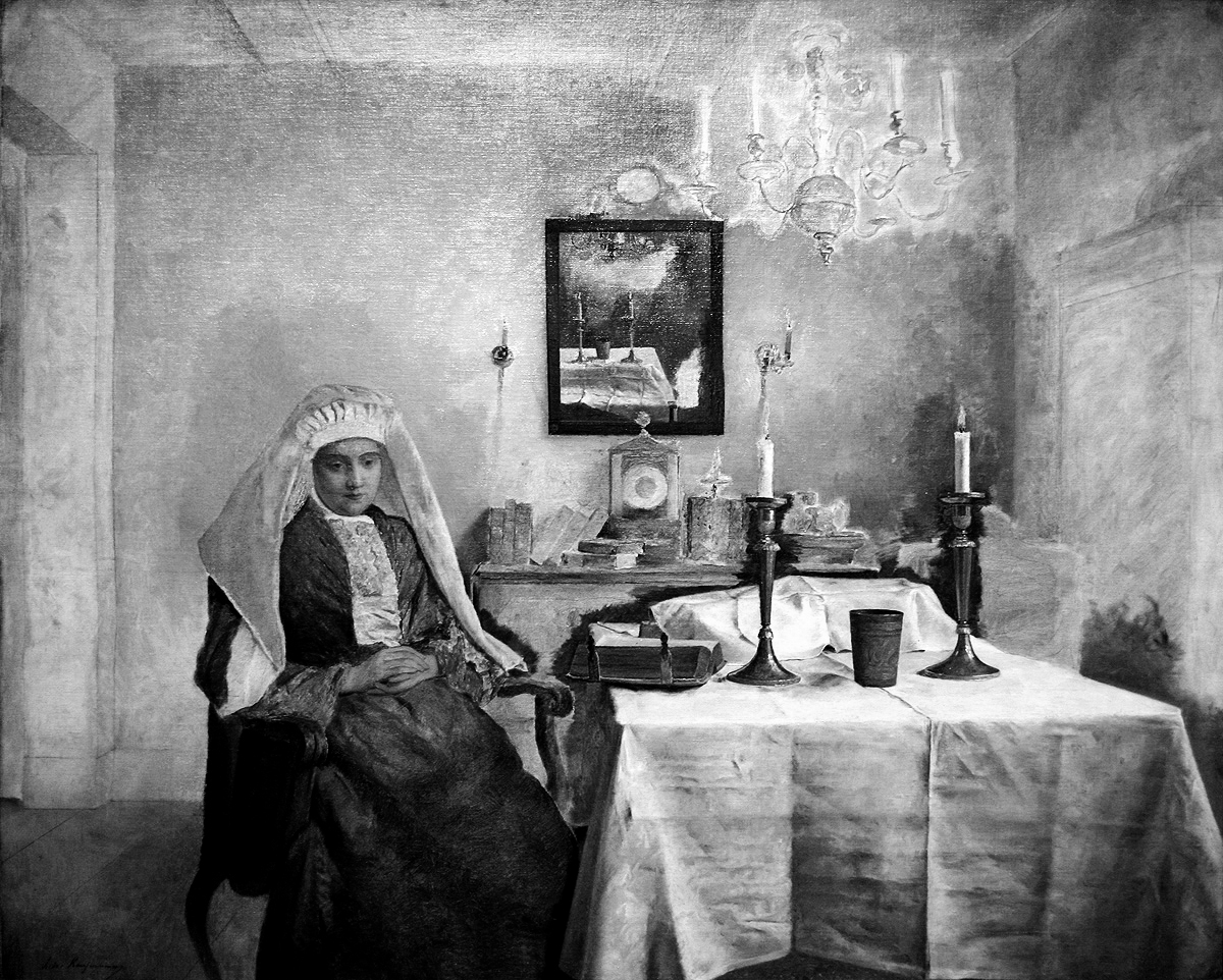 Venerdí sera. La tavola è stata apparecchiata in attesa dello shabbat | Isidor Kaufmann, 1920 circa, New York, Jewish Museum