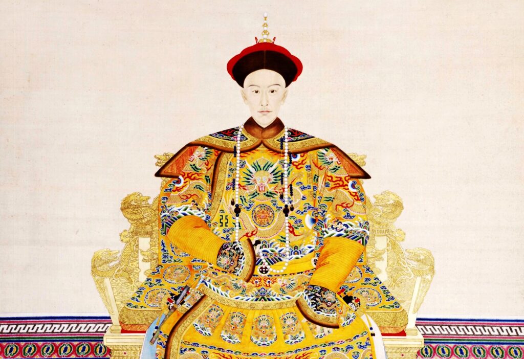 Ritratto dell’imperatore Guangxu (1871-1908) Pittore di corte della dinastia Qing