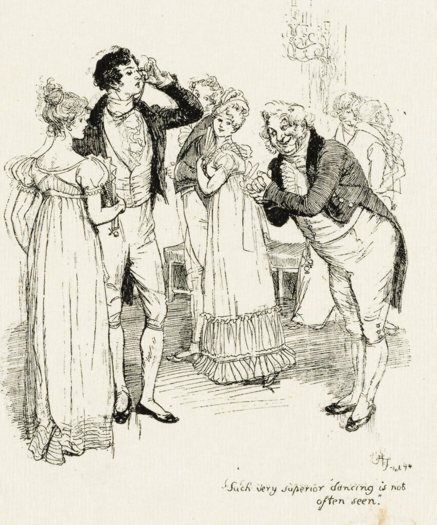 Illustrazione di Hugh Thomson per l’edizione del 1894 di Pride and Prejudice di Jane Austen